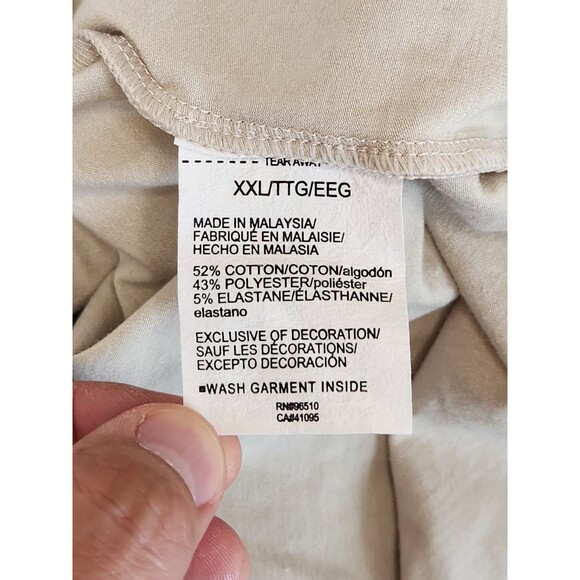 Under Armour Project Rock Shirt Men's 2XL Beige Long Sleeve Iron Paradise Eagle - Picture 8 of 8